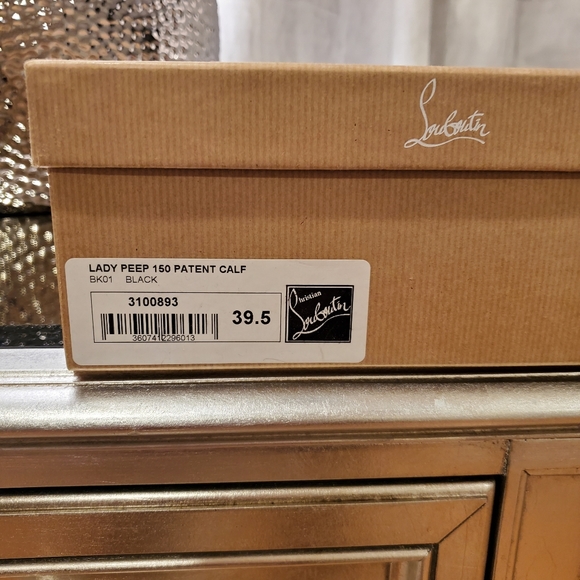 Christian Loubioutin LADY PEEP 150 PATENT HEELS - Picture 8 of 8